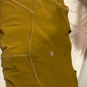 Lululemon Mustard Yellow Athletic Top